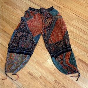 Free People Bohemian Patchwork Harem Pants